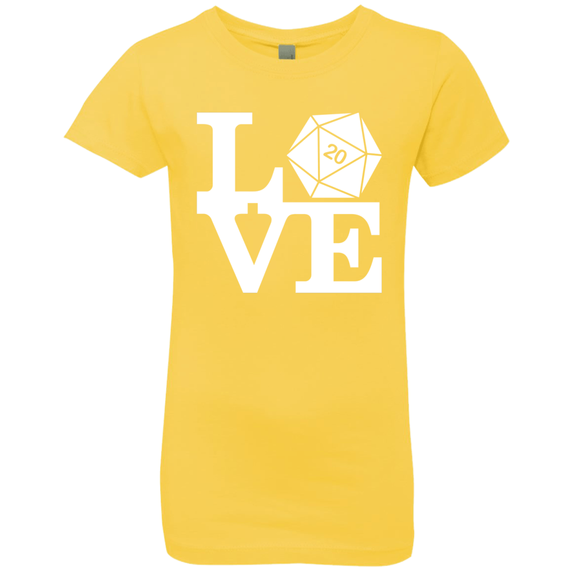 T-Shirts Vibrant Yellow / YXS Love D20 Girls Premium T-Shirt