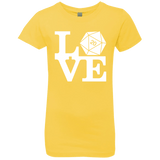 T-Shirts Vibrant Yellow / YXS Love D20 Girls Premium T-Shirt