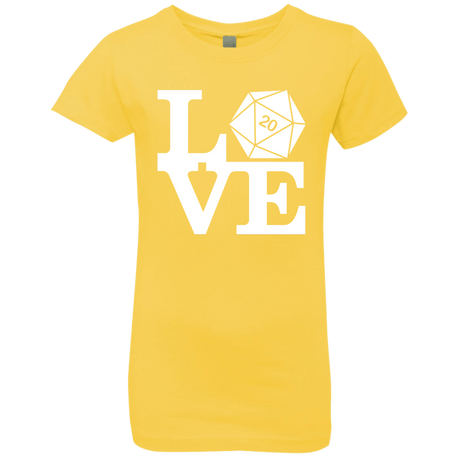 T-Shirts Vibrant Yellow / YXS Love D20 Girls Premium T-Shirt