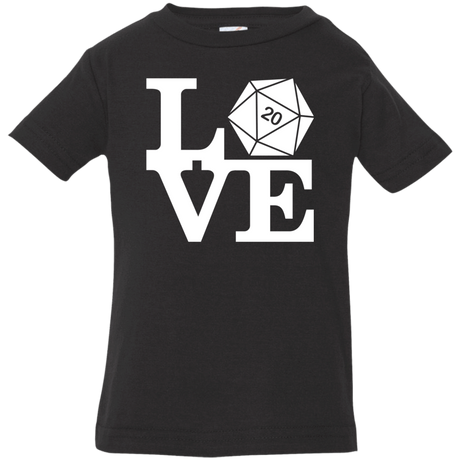 T-Shirts Black / 6 Months Love D20 Infant Premium T-Shirt