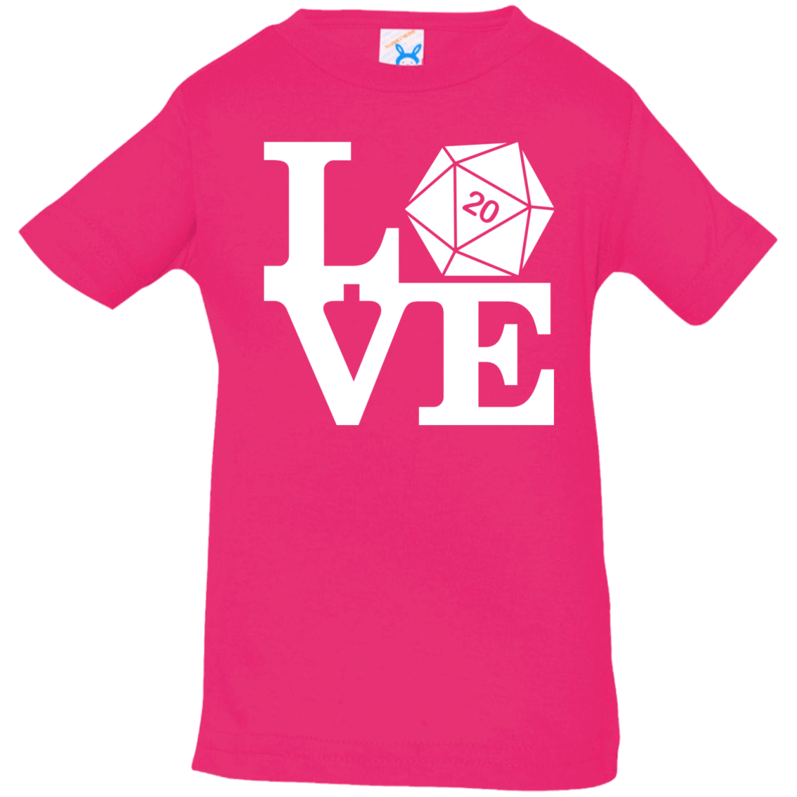 T-Shirts Hot Pink / 6 Months Love D20 Infant Premium T-Shirt