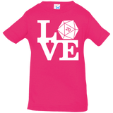 T-Shirts Hot Pink / 6 Months Love D20 Infant Premium T-Shirt