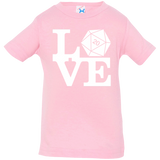 T-Shirts Pink / 6 Months Love D20 Infant Premium T-Shirt
