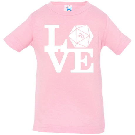 T-Shirts Pink / 6 Months Love D20 Infant Premium T-Shirt