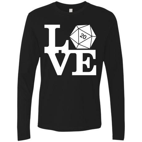 T-Shirts Black / Small Love D20 Men's Premium Long Sleeve