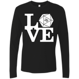 T-Shirts Black / Small Love D20 Men's Premium Long Sleeve