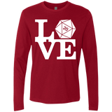 T-Shirts Cardinal / Small Love D20 Men's Premium Long Sleeve