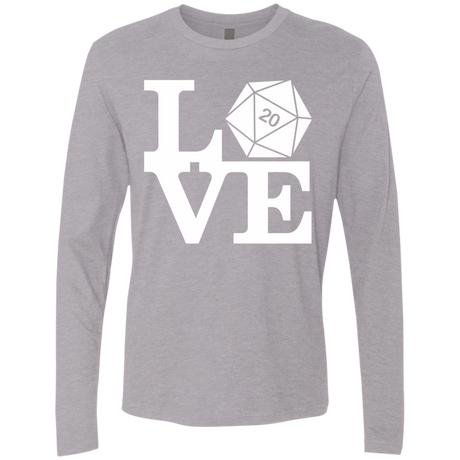 T-Shirts Heather Grey / Small Love D20 Men's Premium Long Sleeve
