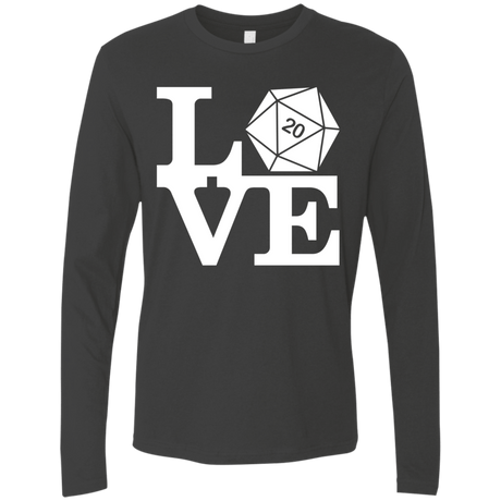T-Shirts Heavy Metal / Small Love D20 Men's Premium Long Sleeve