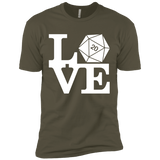 T-Shirts Military Green / X-Small Love D20 Men's Premium T-Shirt