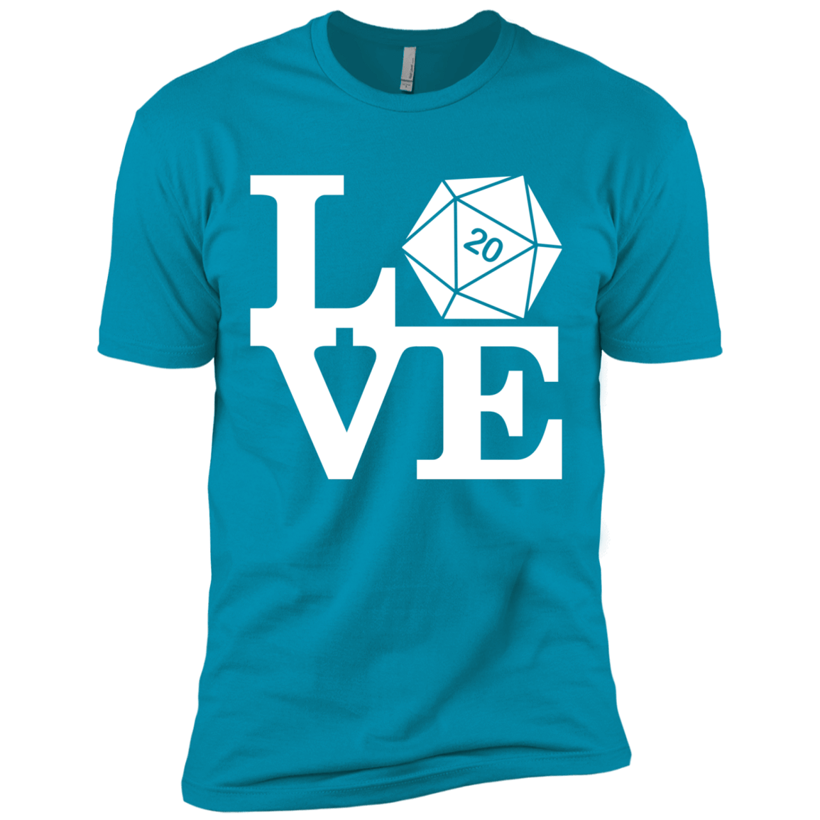 T-Shirts Turquoise / X-Small Love D20 Men's Premium T-Shirt