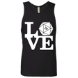 T-Shirts Black / Small Love D20 Men's Premium Tank Top