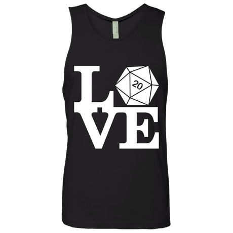 T-Shirts Black / Small Love D20 Men's Premium Tank Top