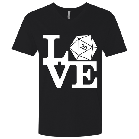 T-Shirts Black / X-Small Love D20 Men's Premium V-Neck