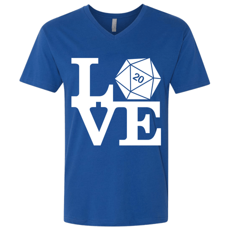 T-Shirts Royal / X-Small Love D20 Men's Premium V-Neck