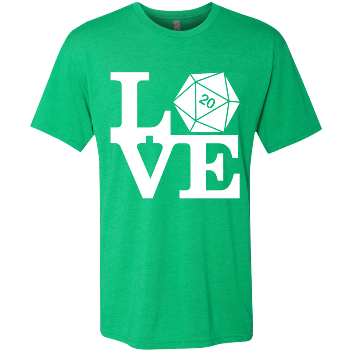 T-Shirts Envy / Small Love D20 Men's Triblend T-Shirt