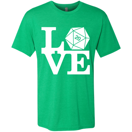 T-Shirts Envy / Small Love D20 Men's Triblend T-Shirt