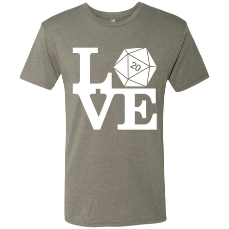 T-Shirts Venetian Grey / Small Love D20 Men's Triblend T-Shirt