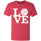 T-Shirts Vintage Red / Small Love D20 Men's Triblend T-Shirt