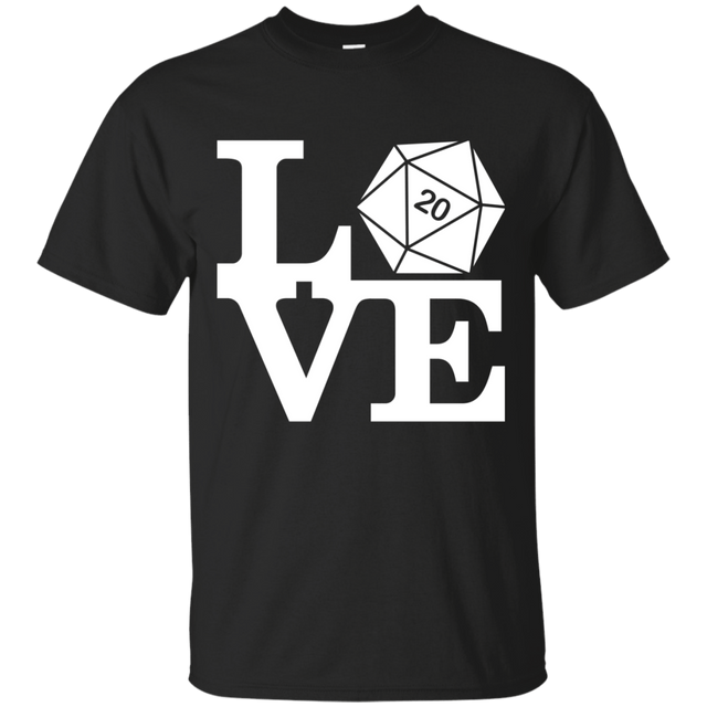 T-Shirts Black / Small Love D20 T-Shirt