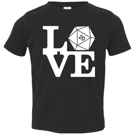 T-Shirts Black / 2T Love D20 Toddler Premium T-Shirt