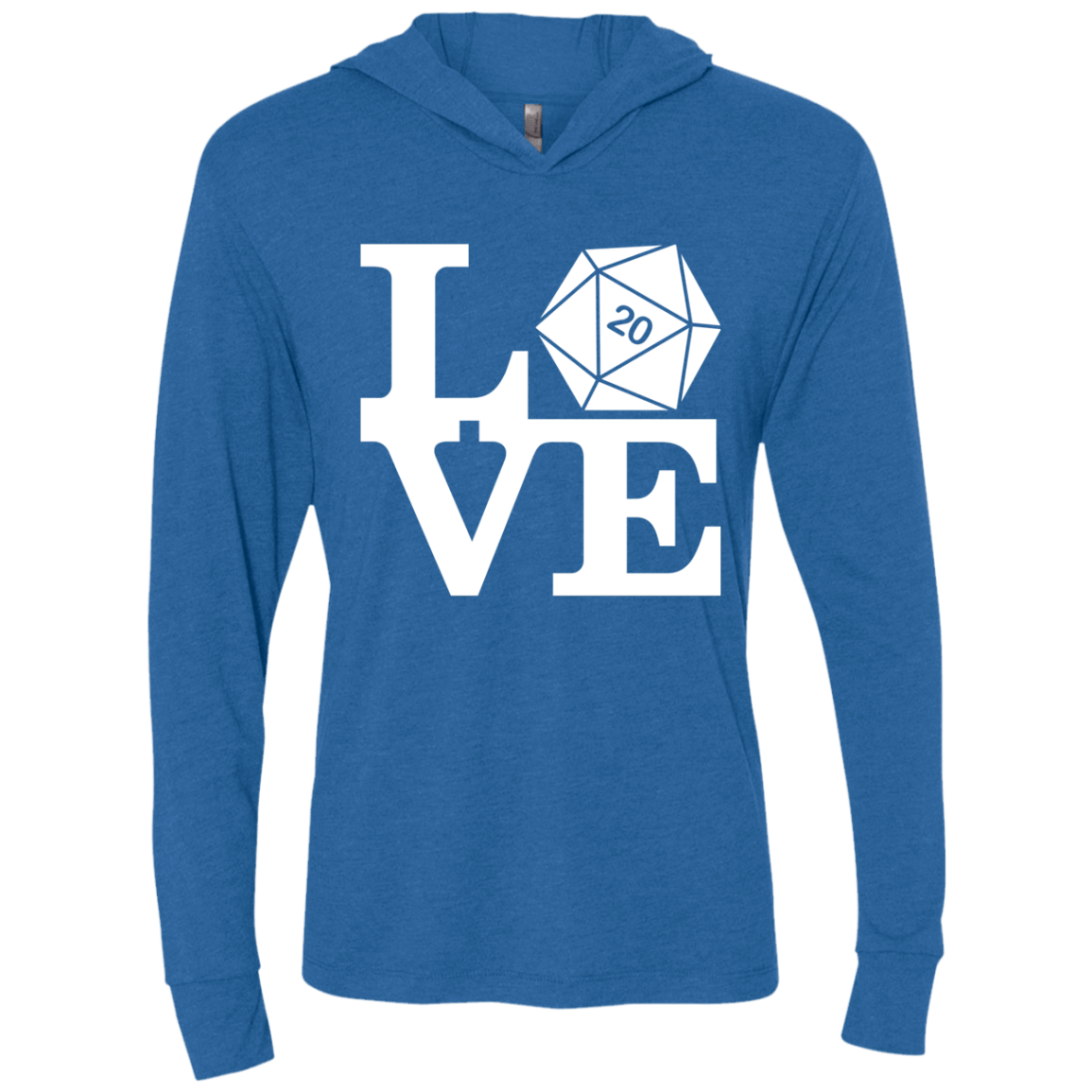 T-Shirts Vintage Royal / X-Small Love D20 Triblend Long Sleeve Hoodie Tee