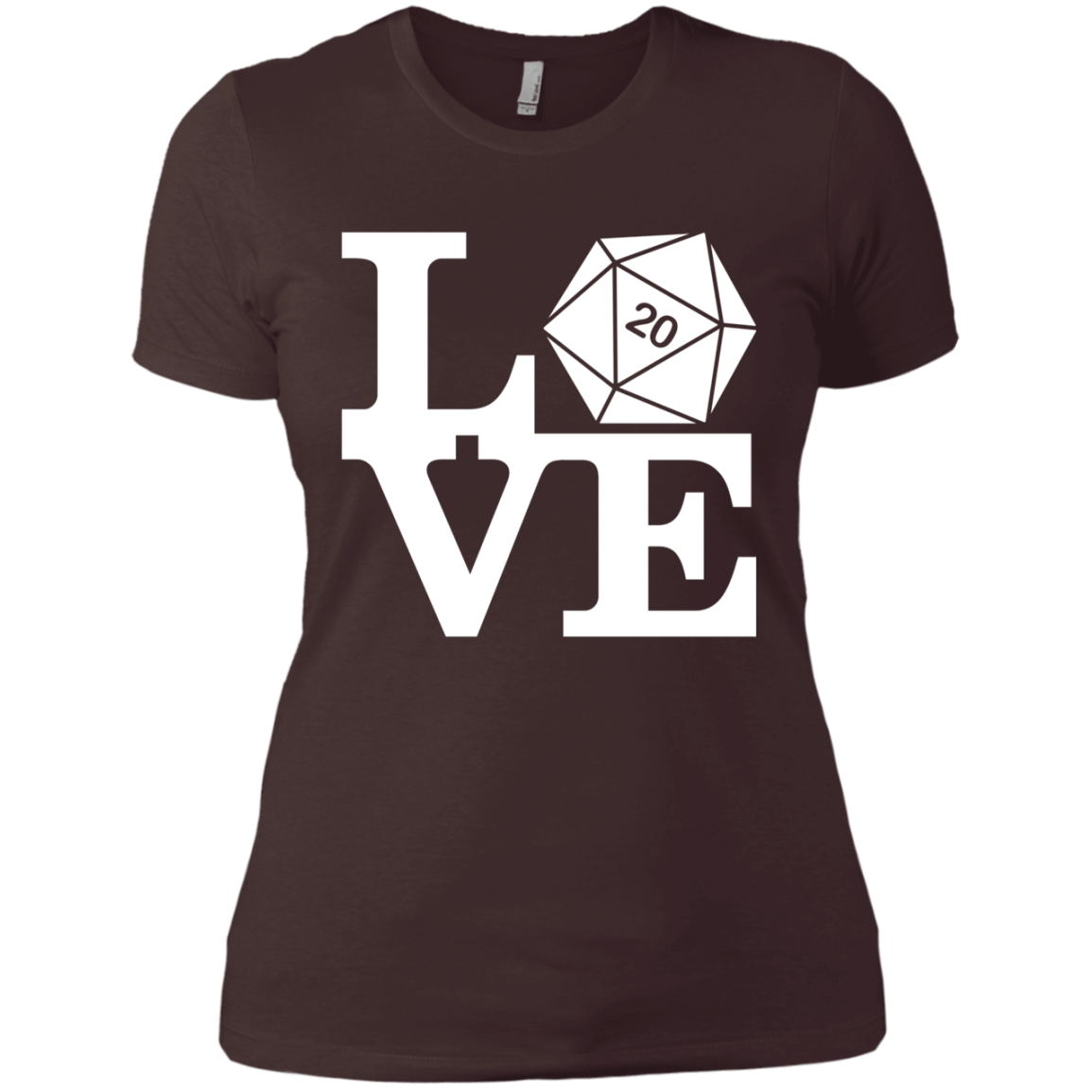 T-Shirts Dark Chocolate / X-Small Love D20 Women's Premium T-Shirt