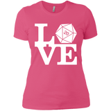 T-Shirts Hot Pink / X-Small Love D20 Women's Premium T-Shirt