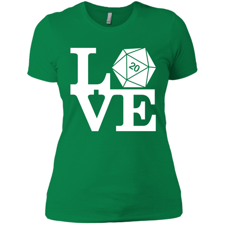 T-Shirts Kelly Green / X-Small Love D20 Women's Premium T-Shirt