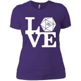 T-Shirts Purple / X-Small Love D20 Women's Premium T-Shirt