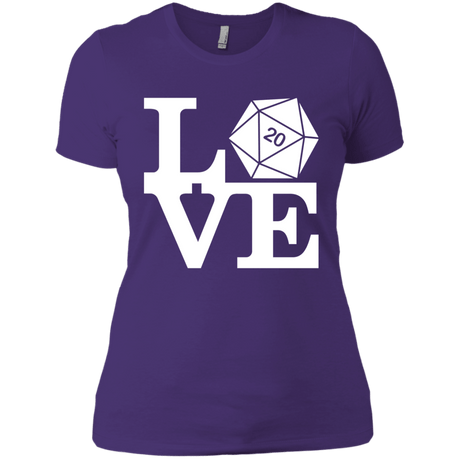 T-Shirts Purple / X-Small Love D20 Women's Premium T-Shirt