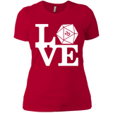 T-Shirts Red / X-Small Love D20 Women's Premium T-Shirt