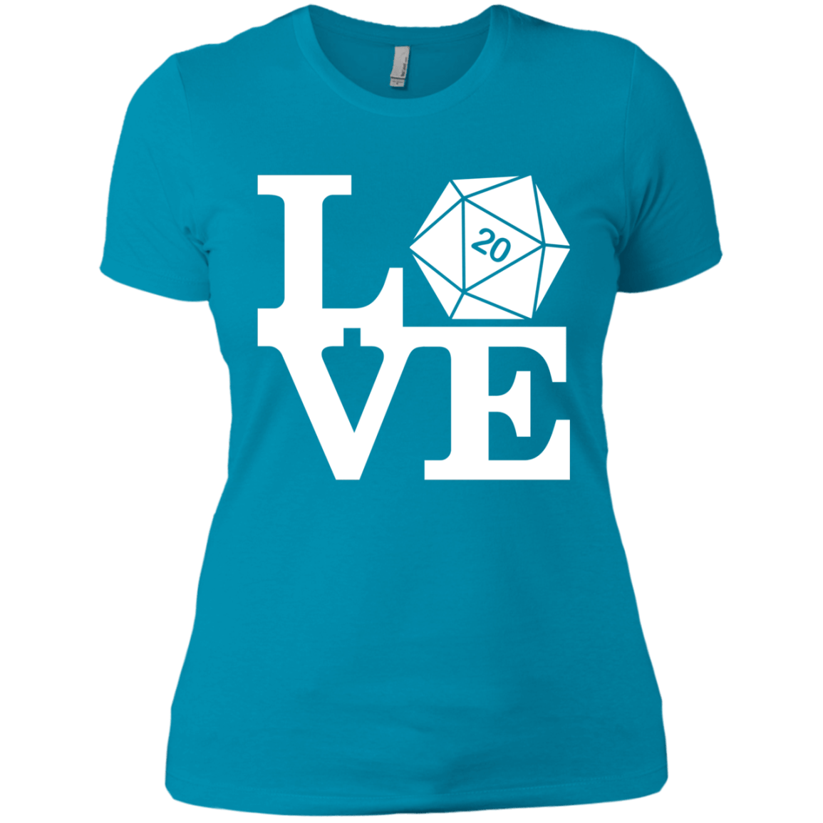 T-Shirts Turquoise / X-Small Love D20 Women's Premium T-Shirt