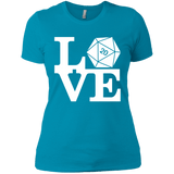T-Shirts Turquoise / X-Small Love D20 Women's Premium T-Shirt