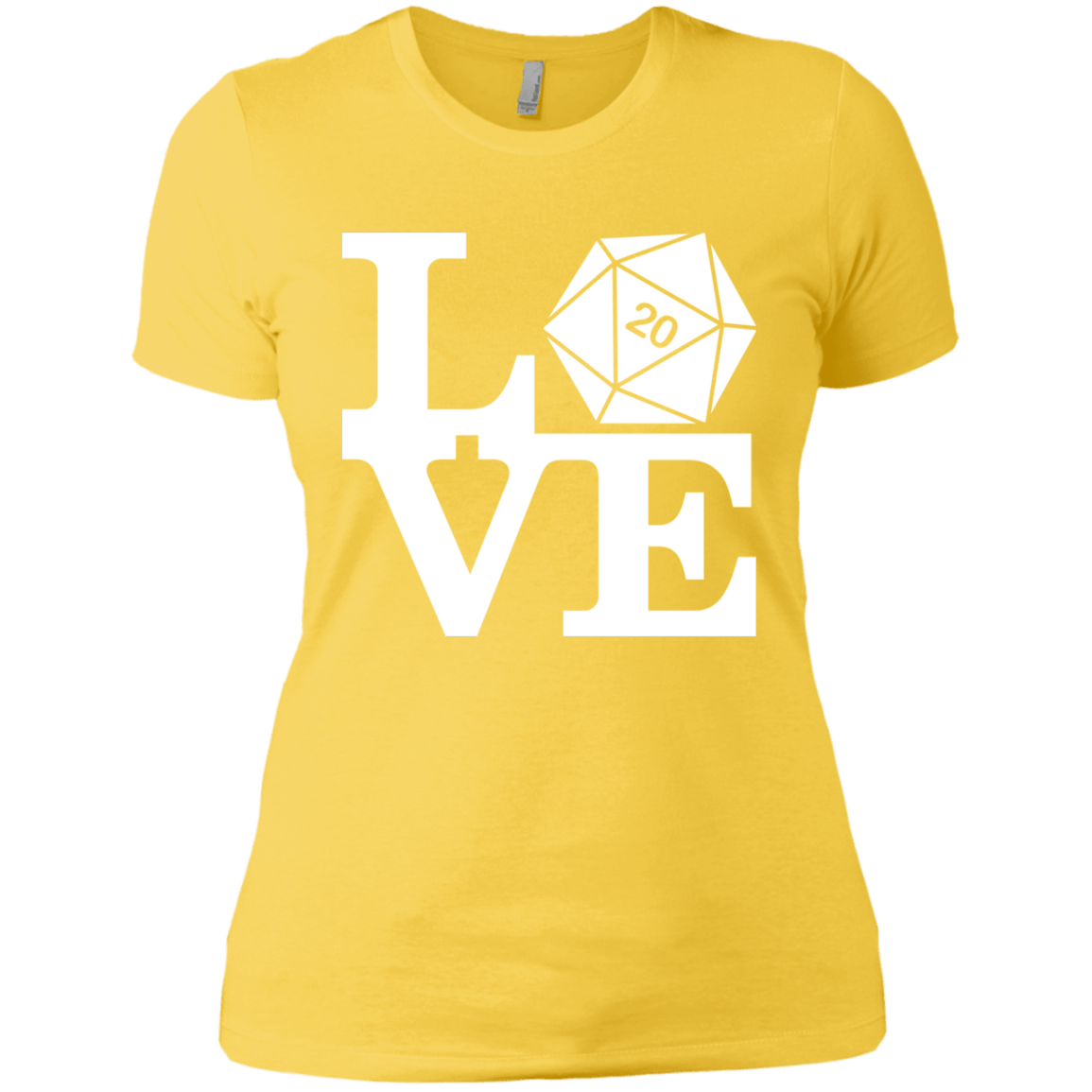 T-Shirts Vibrant Yellow / X-Small Love D20 Women's Premium T-Shirt
