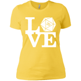 T-Shirts Vibrant Yellow / X-Small Love D20 Women's Premium T-Shirt