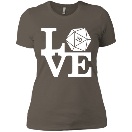 T-Shirts Warm Grey / X-Small Love D20 Women's Premium T-Shirt