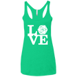 T-Shirts Envy / X-Small Love D20 Women's Triblend Racerback Tank