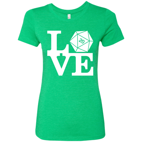 T-Shirts Envy / Small Love D20 Women's Triblend T-Shirt