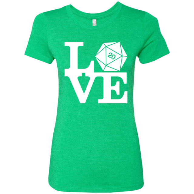 T-Shirts Envy / Small Love D20 Women's Triblend T-Shirt