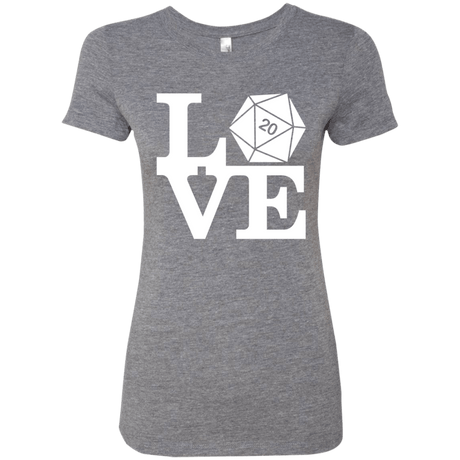 T-Shirts Premium Heather / Small Love D20 Women's Triblend T-Shirt