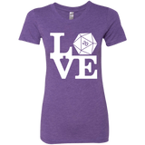 T-Shirts Purple Rush / Small Love D20 Women's Triblend T-Shirt