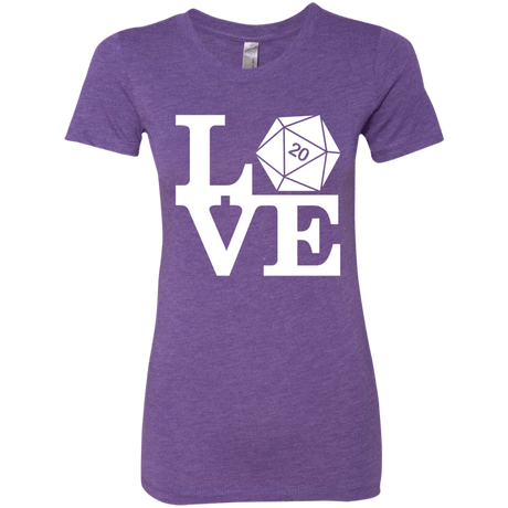 T-Shirts Purple Rush / Small Love D20 Women's Triblend T-Shirt