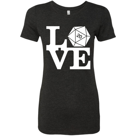 T-Shirts Vintage Black / Small Love D20 Women's Triblend T-Shirt