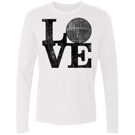 T-Shirts White / Small LOVE Deathstar 1 Men's Premium Long Sleeve