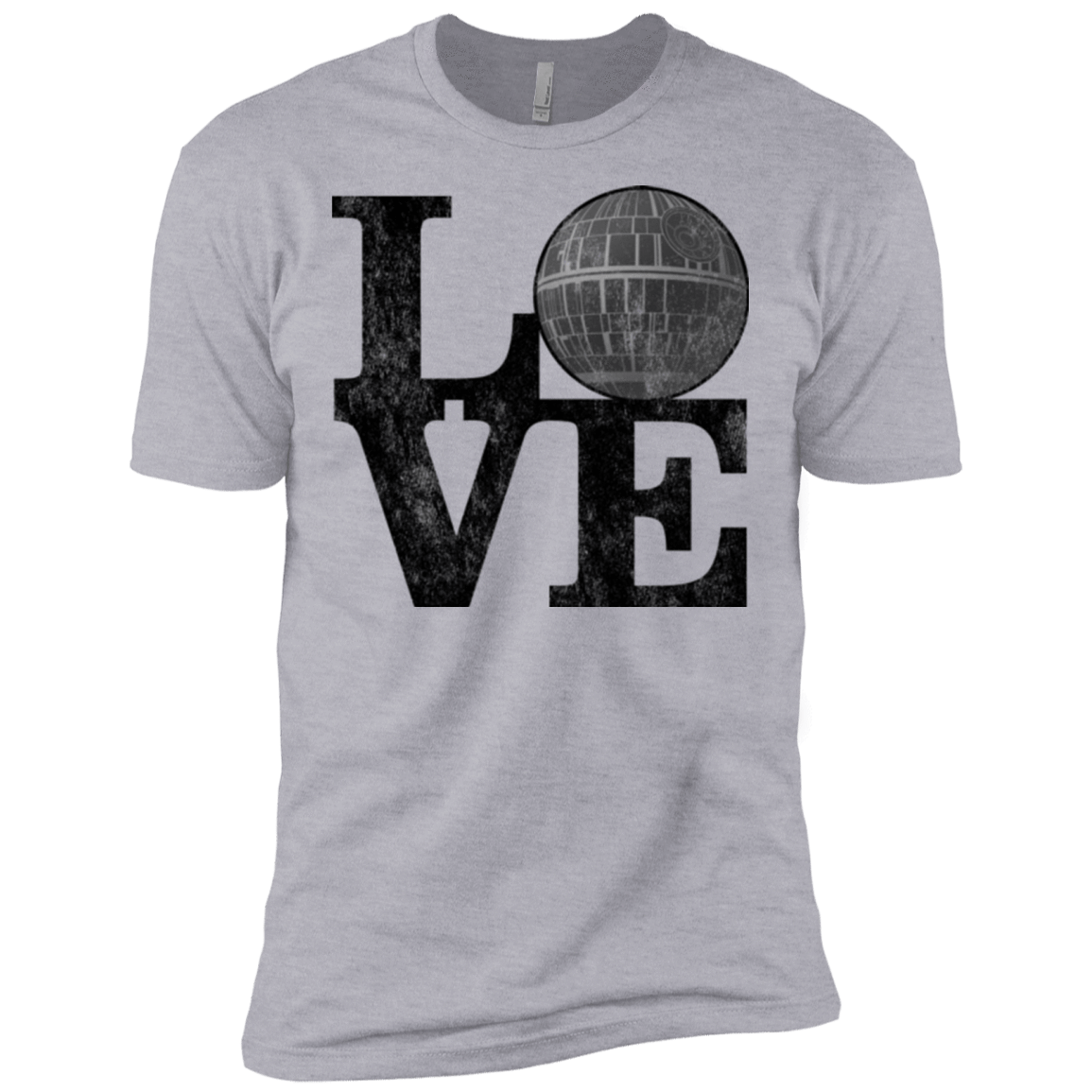 T-Shirts Heather Grey / X-Small LOVE Deathstar 1 Men's Premium T-Shirt