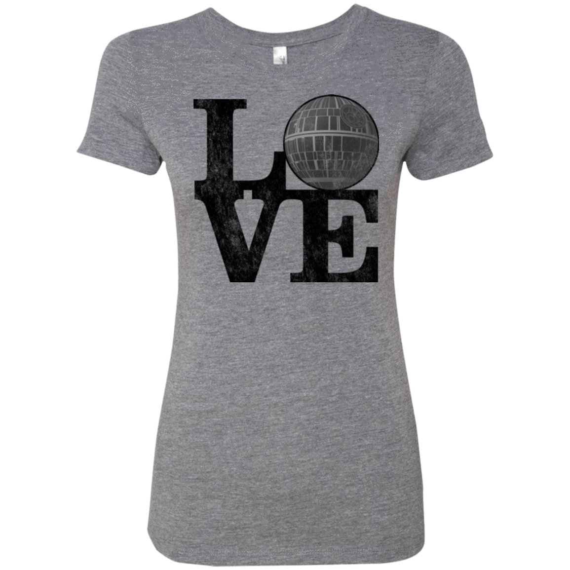 T-Shirts Premium Heather / Small LOVE Deathstar 1 Women's Triblend T-Shirt