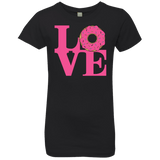 T-Shirts Black / YXS Love Donut Girls Premium T-Shirt