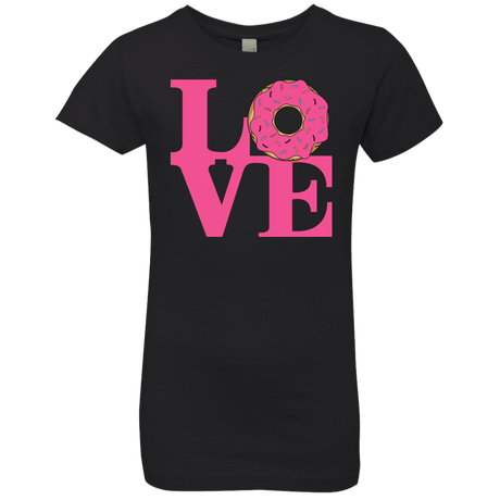 T-Shirts Black / YXS Love Donut Girls Premium T-Shirt