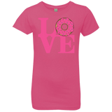T-Shirts Hot Pink / YXS Love Donut Girls Premium T-Shirt
